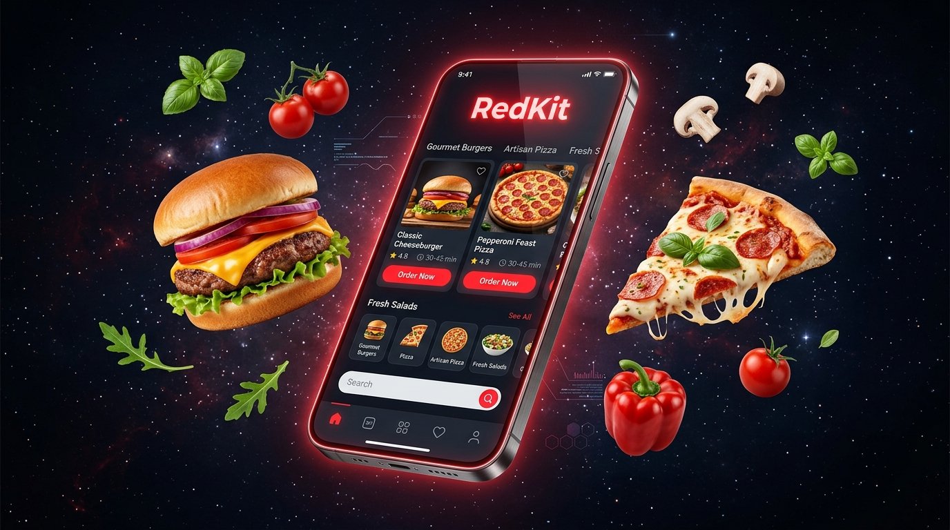 RedKit Food Delivery App Preview